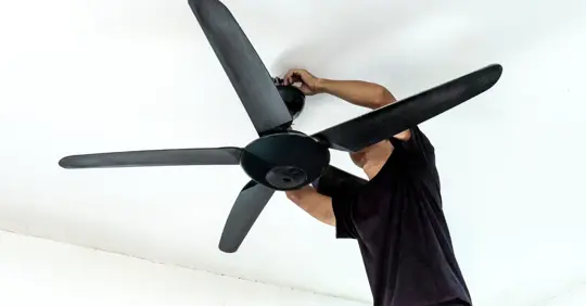 Ceiling fan installation